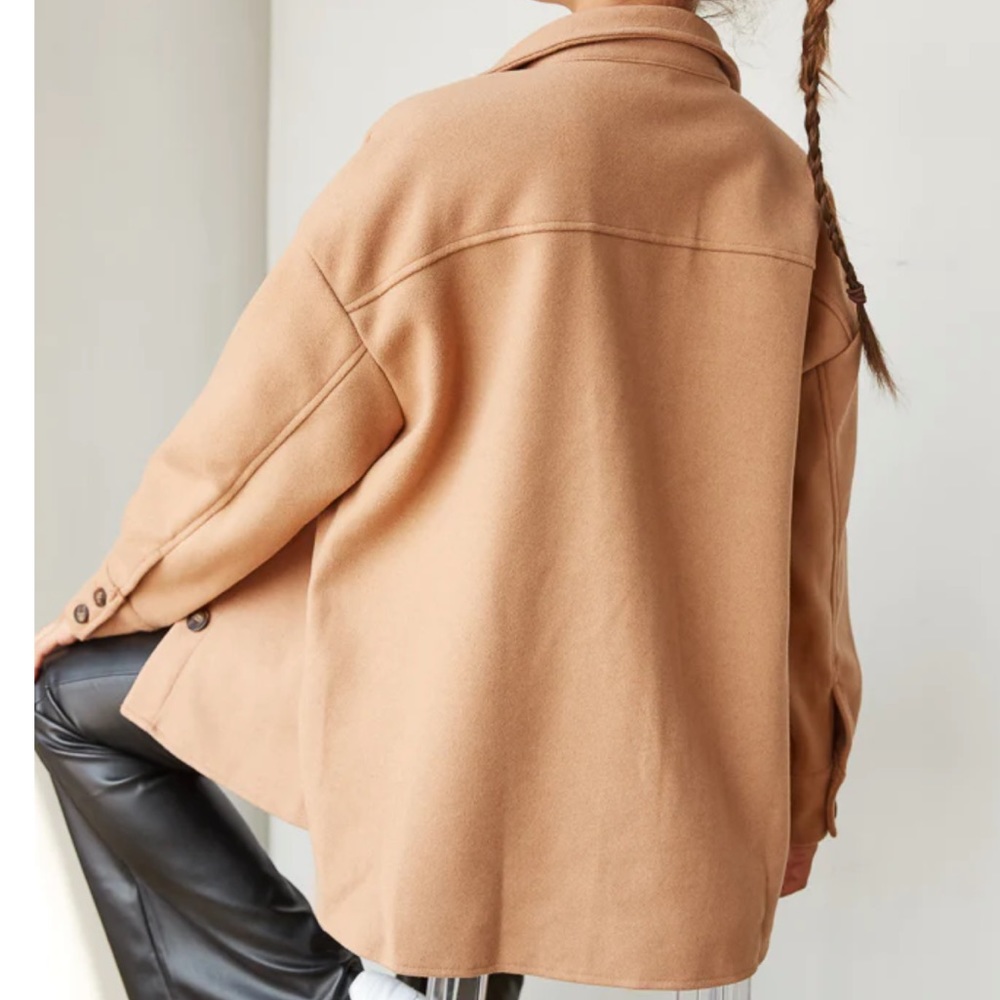 American Threads Scout Button Up Shacket | Brown … - image 4